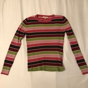 SALE Merona Striped Crewneck Sweater Size M